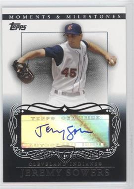 2007 Topps Moments & Milestones - Autographs #MA-JS - Jeremy Sowers