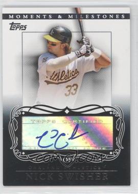 2007 Topps Moments & Milestones - Autographs #MA-NS - Nick Swisher