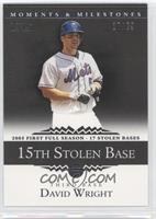 David Wright (2005 First Full Season - 17 Stolen Bases) #/29