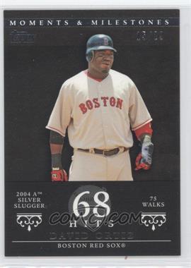 2007 Topps Moments & Milestones - [Base] - Black #103-68 - David Ortiz (2004 AL Silver Slugger - 75 Walks) /29