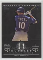 Michael Young (2005 AL Batting Champion - 40 Doubles) #/29