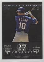 Michael Young (2005 AL Batting Champion - 40 Doubles) #/29