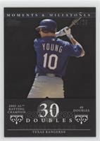 Michael Young (2005 AL Batting Champion - 40 Doubles) #/29