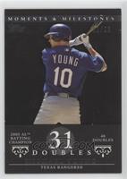 Michael Young (2005 AL Batting Champion - 40 Doubles) #/29