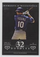 Michael Young (2005 AL Batting Champion - 40 Doubles) #/29