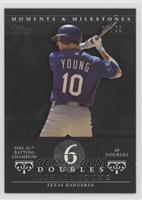 Michael Young (2005 AL Batting Champion - 40 Doubles) #/29