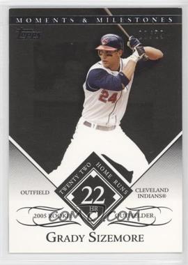 2007 Topps Moments & Milestones - [Base] - Black #125-22 - Grady Sizemore (2005 Rookie Outfielder - 22 Home Runs) /29