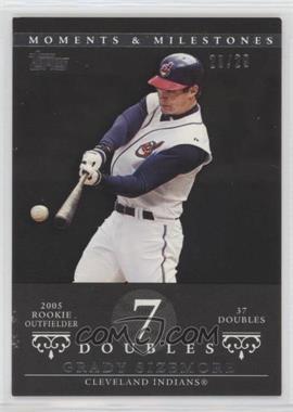 2007 Topps Moments & Milestones - [Base] - Black #126-7 - Grady Sizemore (2005 Rookie Outfielder - 37 Doubles) /29