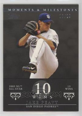 2007 Topps Moments & Milestones - [Base] - Black #144-10 - Jake Peavy (2005 NL All-Star - 13 Wins) /29