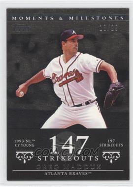 2007 Topps Moments & Milestones - [Base] - Black #15-147 - Greg Maddux (1993 NL Cy Young - 197 StrikeOuts) /29