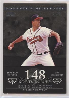 2007 Topps Moments & Milestones - [Base] - Black #15-148 - Greg Maddux (1993 NL Cy Young - 197 StrikeOuts) /29