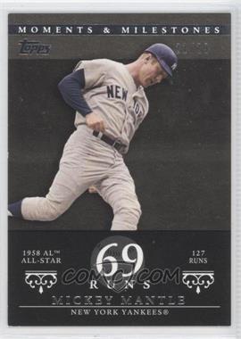 2007 Topps Moments & Milestones - [Base] - Black #169-69 - Mickey Mantle (1958 AL All-Star - 127 Runs) /29