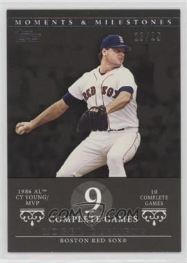 2007 Topps Moments & Milestones - [Base] - Black #17-9 - Roger Clemens (1986 AL Cy Young/MVP - 10 Complete Games) /29