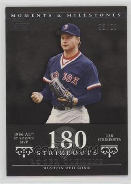 2007 Topps Moments & Milestones - [Base] - Black #18-180 - Roger Clemens (1986 AL Cy Young/MVP - 238 Strikeouts) /29