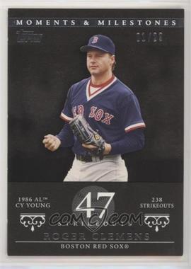 2007 Topps Moments & Milestones - [Base] - Black #18-47 - Roger Clemens (1986 AL Cy Young/MVP - 238 Strikeouts) /29