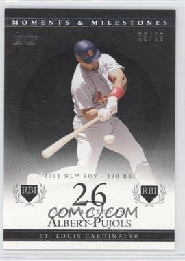 2007 Topps Moments & Milestones - [Base] - Black #2-26 - Albert Pujols (2001 NL ROY - 130 RBI) /29