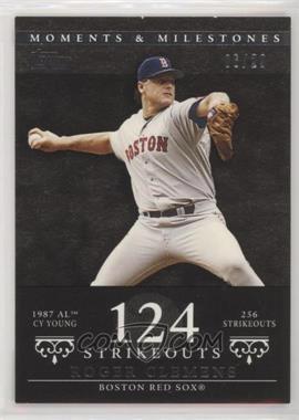 2007 Topps Moments & Milestones - [Base] - Black #20-124 - Roger Clemens (1987 AL Cy Young - 256 Strikeouts) /29