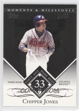 2007 Topps Moments & Milestones - [Base] - Black #21-33 - Chipper Jones (1999 NL MVP - 45 Home Runs) /29