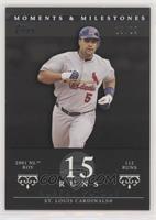 Albert Pujols (2001 NL ROY - 112 Runs) #/29