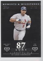 Albert Pujols (2001 NL ROY - 112 Runs) #/29