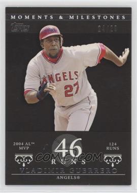 2007 Topps Moments & Milestones - [Base] - Black #42-46 - Vladimir Guerrero (2004 AL MVP - 124 Runs) /29