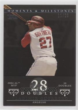 2007 Topps Moments & Milestones - [Base] - Black #43-28 - Vladimir Guerrero (2004 AL MVP - 39 Doubles) /29