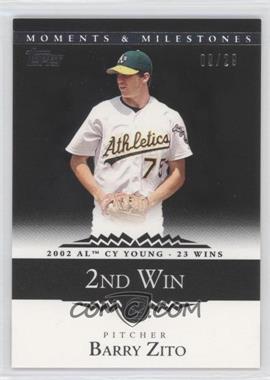 2007 Topps Moments & Milestones - [Base] - Black #48-2 - Barry Zito (2002 AL Cy Young - 23 Wins) /29