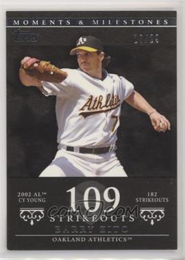 2007 Topps Moments & Milestones - [Base] - Black #49-109 - Barry Zito (2002 AL Cy Young - 182 Strikeouts) /29 [Noted]