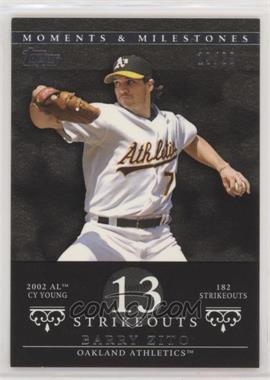 2007 Topps Moments & Milestones - [Base] - Black #49-13 - Barry Zito (2002 AL Cy Young - 182 Strikeouts) /29