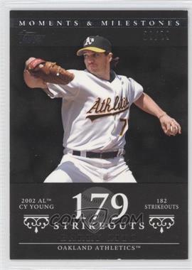 2007 Topps Moments & Milestones - [Base] - Black #49-179 - Barry Zito (2002 AL Cy Young - 182 Strikeouts) /29