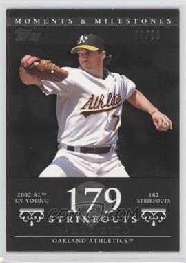 2007 Topps Moments & Milestones - [Base] - Black #49-179 - Barry Zito (2002 AL Cy Young - 182 Strikeouts) /29