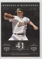 Barry Zito (2002 AL Cy Young - 182 Strikeouts) #/29