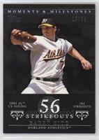 Barry Zito (2002 AL Cy Young - 182 Strikeouts) #/29