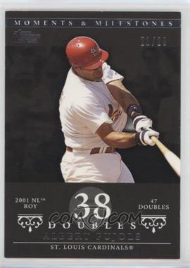 2007 Topps Moments & Milestones - [Base] - Black #5-38 - Albert Pujols (2001 NL ROY - 47 Doubles) /29