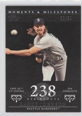 2007 Topps Moments & Milestones - [Base] - Black #51-238 - Randy Johnson (1995 AL Cy Young - 294 Strikeouts) /29