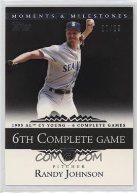 2007 Topps Moments & Milestones - [Base] - Black #52-6 - Randy Johnson (1995 AL Cy Young - 6 Complete Games) /29