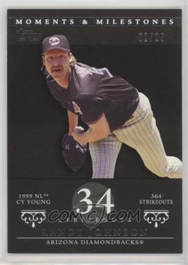 2007 Topps Moments & Milestones - [Base] - Black #55-34 - Randy Johnson (1999 NL Cy Young - 364 Strikeouts) /29