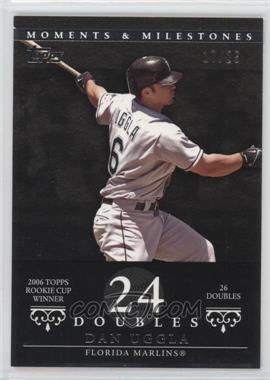 2007 Topps Moments & Milestones - [Base] - Black #60-24 - Dan Uggla (2006 Topps Rookie Cup Winner - 26 Doubles) /29