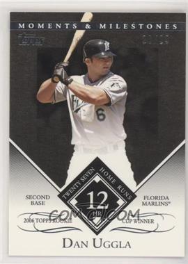 2007 Topps Moments & Milestones - [Base] - Black #61-12 - Dan Uggla (2006 Topps Rookie Cup Winner - 27 Home Runs) /29