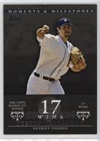 Justin Verlander (2006 Topps Rookie Cup Winner - 17 Wins) #/29