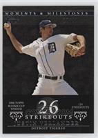 Justin Verlander (2006 Topps Rookie Cup Winner - 124 Strikeouts) #/29