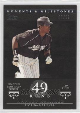 2007 Topps Moments & Milestones - [Base] - Black #71-49 - Hanley Ramirez (2006 Topps Rookie Cup Winner - 119 Runs) /29