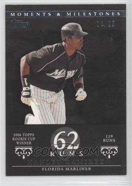 2007 Topps Moments & Milestones - [Base] - Black #71-62 - Hanley Ramirez (2006 Topps Rookie Cup Winner - 119 Runs) /29