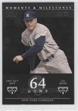 2007 Topps Moments & Milestones - [Base] - Black #76-64 - Mickey Mantle (1957 AL MVP - 121 Runs) /29