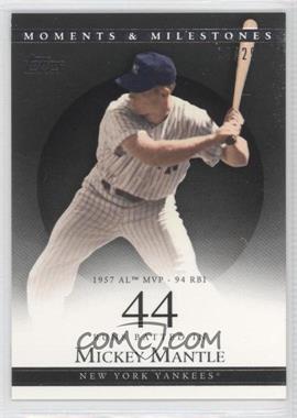 2007 Topps Moments & Milestones - [Base] - Black #78-44 - Mickey Mantle (1957 AL MVP - 94 RBI) /29