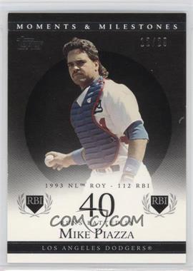 2007 Topps Moments & Milestones - [Base] - Black #80-40 - Mike Piazza (1993 NL ROY - 112 RBI) /29