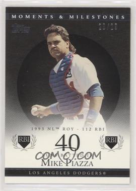 2007 Topps Moments & Milestones - [Base] - Black #80-40 - Mike Piazza (1993 NL ROY - 112 RBI) /29