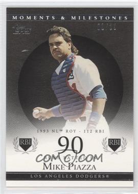 2007 Topps Moments & Milestones - [Base] - Black #80-90 - Mike Piazza (1993 NL ROY - 112 RBI) /29