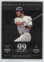 Derek Jeter (1996 AL ROY - 183 Hits) #/29