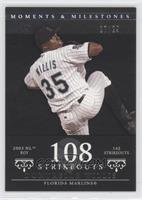 Dontrelle Willis (2003 NL ROY - 142 Strikeouts) #/29